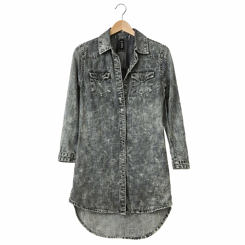 True Religion Acid wash Belted Dress. Size 5. Great Condition